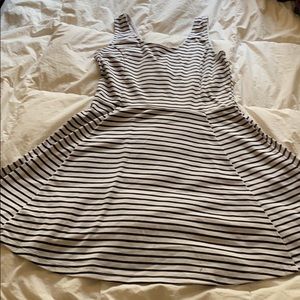 Stripe skater dress